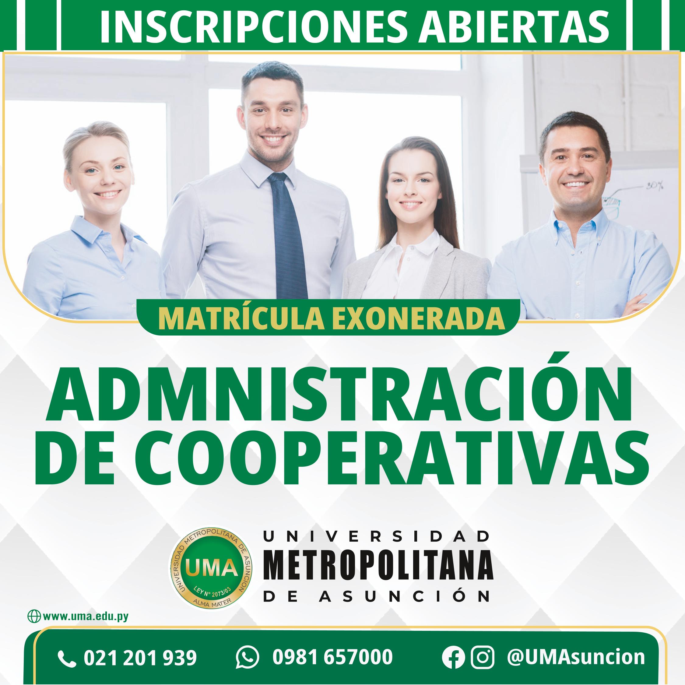ADMINISTRACIÓN DE COOPERATIVAS